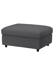 VIMLE Cover for footstool with storage