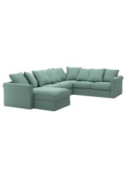 GRÖNLID Cvr crnr sofa-bed 5-seat w chs lng