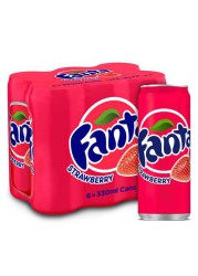 FANTA STRAWBERRY CAN 330MLX6