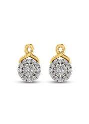 18k MIRACLE DIAMOND EARRING 0.09 CTS-Yellow Gold