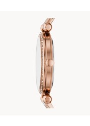 Tillie Three-Hand Rose Gold-Tone Stainless Steel Watch