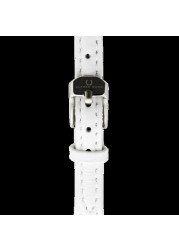 Alfred Sung - Women&#39;s Silhouette Analog Watch AS2004SRL-7A | White colour | Genuine Leather | Water Resistant