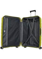 Eminent Brand Hardsided PP Small Check-In Size 66 Centimeter (24 Inch) 4 Twin-Wheel Spinner Luggage Trolley in Chartreuse Color B0011-24_GRN