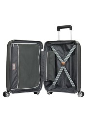 Eminent Brand 3-Piece-Set of Hardsided PP  4 Twin-Wheel Spinner Luggage Trolley in Dark Grey Color B0002-3_GRY