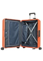 Eminent Brand Hardsided PP Medium Check-in Size 76 Centimeter (28 Inch) 4 Twin-Wheel Spinner Luggage Trolley in Orange Color B0006-28_ORN