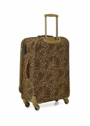 Regency Leopard Khaki Premium Style 4-wheel Cabin Trolley 18inch - RLT 002