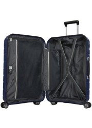 Eminent Brand Hardsided PP Small Check-In Size 66 Centimeter (24 Inch) 4 Twin-Wheel Spinner Luggage Trolley in Dark Blue Color B0011-24_DBL