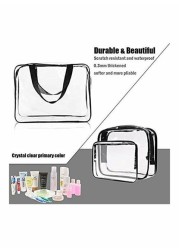 Generic 3-Piece Toiletry Kit Clear/Black