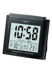 Casio - Digital Table Clock Black