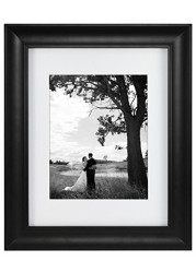 MCS 11 by 14-Inch Archival 8x10, Black 11x14 matted Frame