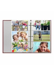 3-ring Pocket Burgundy Album for 504 Photos - 4x6 (2 Pack)