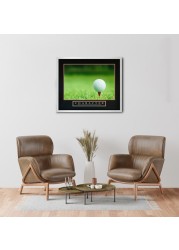 Motivational Posters with Aluminum Frame 60cm x 50cm (CHARACTER - GOLF TEE AND BALL)