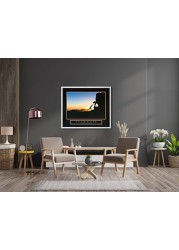 Motivational Posters with Aluminum Frame 60cm x 50cm (TEAMWORK - SUNSET CLIMBERS-01)