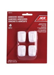 Ace Adhesive Hooks (2.2 X 3.4 Cm, 4 Pcs)