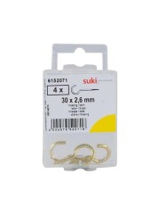 Suki Cup Hooks (30 X 2.6 Mm, Pack Of 4)