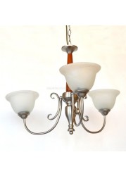 Uplight Chandelier 7017-3Arms-Satin Nickel