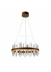 Modern Clear Glass Tube Chandelier MD80207 600LED - Bronze