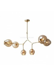 Modern Blair 6 Buds Pendant Light MD10730 - Gold Matt