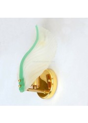 Indoor Decorative Glass Italy Wall Light 9875/1W - Gold/Green