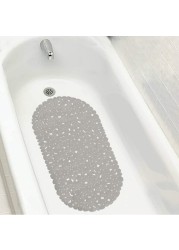 Non Slip Shower Mat Grey 69 x 35 cm