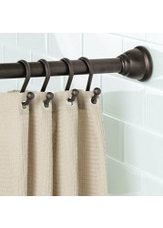 Idesign 55871 Axis Metal Shower Curtain Hooks, Rust Resistant Shower Hooks Rings For Kid&#39;s Bathroom, Guest Bathroom, Master Bathroom, Set Of 12, Bronze