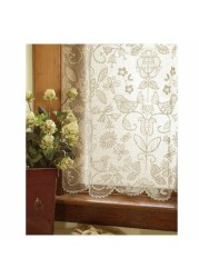 Heritage Lace Rhapsody 60-Inch Wide By 16-Inch Drop Champagne Valance