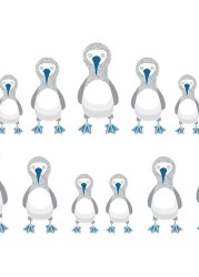Blue Footed Booby Blackout Roller Blinds W: 120cm H: 200cm