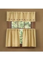 Park Designs Burlap Window Treatment Tier, 72 X 24