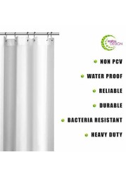 Creatov Design Shower Curtain Liner Mildew Resistant- 72X72 Clear Color Peva Fabric Shower Curtain For Bathroom Waterproof Water Resistant Odorless Eco Friendly Metal Grommets 1 Pack