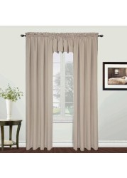 United Curtain Metro Woven Straight Valance, 54 By 16-Inch, Natural