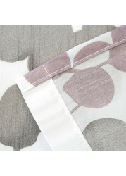 Maytex Sylvia Printed Faux Silk Fabric Shower Curtain, Purple