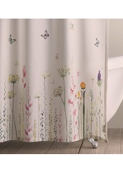 Maison D&#39; Hermine Botanical Fresh 100% Cotton Shower Curtain With 12 Button Holes (72&quot;X72&quot;)