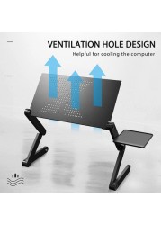 DEO KING Metal Adjustable Laptop Table With Mouse Board