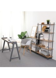 KAI Desk, Modern Nordic Desk, Study desk, Computer Desk for home office with Solid Wood Base &amp; Oak Top By Daamudi (Grey)