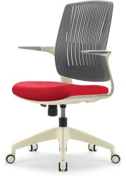 BASIC Chair, Ergonomic Desk Chair, Office &amp; Computer Chair for Home &amp; Office by Navodesk (RED)