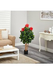 Nearly Natural 5410 Hibiscus Tree, 4-Feet, Green