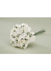 Darice V35694-29 Forget Me Not Cluster of Artificial Flowers Bouquet, Cream