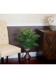 Nearly Natural 6661 Areca Palm with Urn Silk Plant,Green,35 x 12