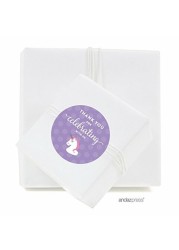 Andaz Press Birthday Round Circle Labels Stickers, Thank You For Celebrating With Us, Unicorn, 40-Pack, For Gifts And Party Favors