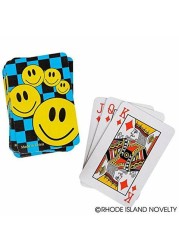 Rhode Island Novelty 2.5&quot; Mini Smiley Face Playing Cards