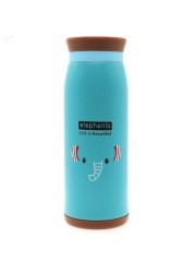 RAG&amp;SAK - Stainless Steel Cute Cartoon Animal Elephant Thermos Travel Mug Vacuum Cup Bottle Insulated Tumbler 500ml