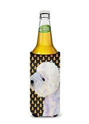 Caroline&#39;s Treasures Lh9056Muk Westie Candy Corn Halloween Portrait Ultra Beverage Insulators For Slim Cans, Slim Can, Multicolor