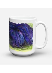 Caroline&#39;s Treasures Ss8520Cm15 Briard Dishwasher Safe Microwavable Ceramic Coffee Mug 15 Ounce, 15 Ounce, Multicolor