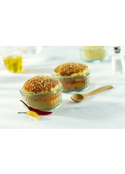 Duralex Made In France Ovenchef 8 Oz Ramekins, 3.9 Inch, Set Of 4