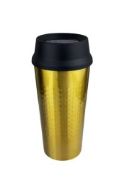 Thermal Cup Stainless Steel, Vacuum Insulated Travel Tumbler, Durable Insulated Coffee Mug, Thermal Cup with Double Partition SEALING Ring - 360ml (GOLD)