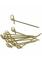amscan 401254 Small Bamboo Knot Party Frill Picks, 100 Ct., 2.5