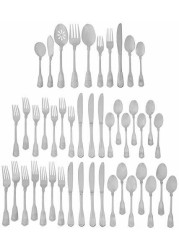 Towle London Shell 45-Piece 18/10 Stainless Steel Flatware Set, Service for 8