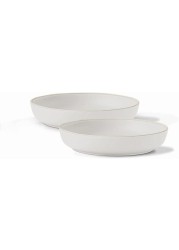 Siena Pasta Plate Set for 2 Beige