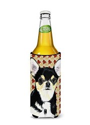 Caroline&#39;s Treasures Sc9239Muk Chihuahua Fall Leaves Portrait Ultra Beverage Insulators For Slim Cans, Slim Can, Multicolor