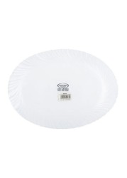 ROYALFORD Artflower Design Oval Plate White 7.5centimeter